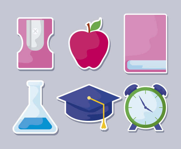 卷笔刀和成套用品学校图片下载