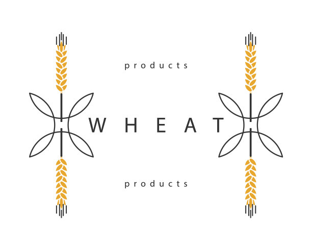 小麦飙升。用于烘焙，酿酒，小麦制品的设计元素。线条图标、符号、符号。图片下载