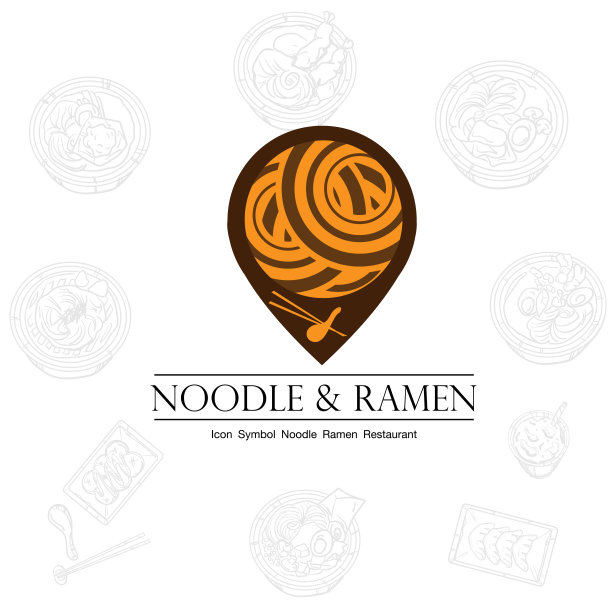 面拉面图标图形餐厅图片下载