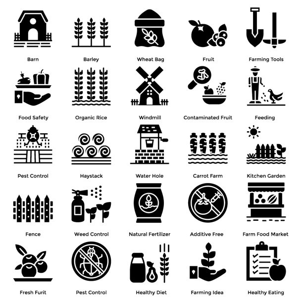 农场立体图标集图片下载