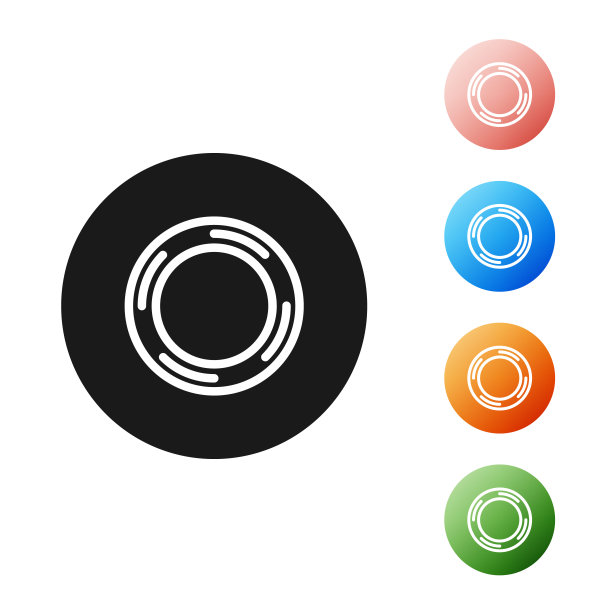 黑色苏格兰图标孤立在白色背景。用于工作和修理的一卷胶带。粘性包装胶带。办公工具之类的。设置图标丰富多彩。矢量图图片下载