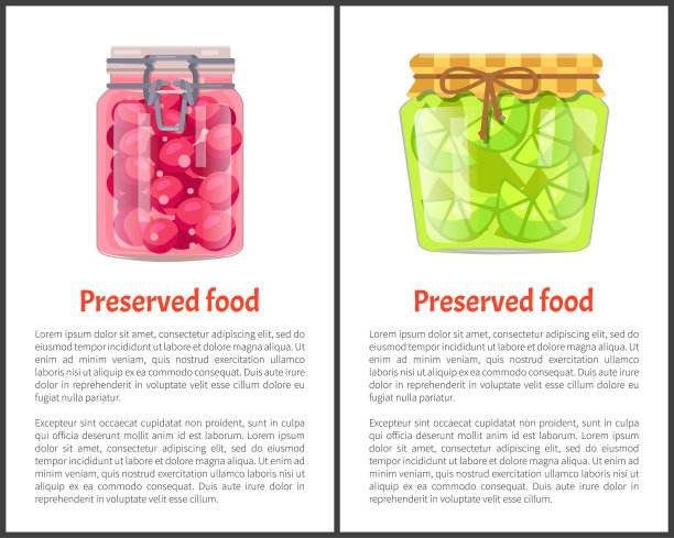 酸橙或柠檬甜樱桃腌制食品海报图片下载