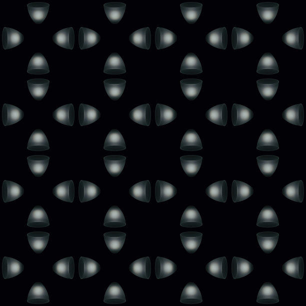 圆锥灯孤立在黑色背景无缝模式图片下载