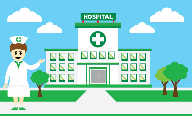 医院大楼是专业的医疗中心图片下载