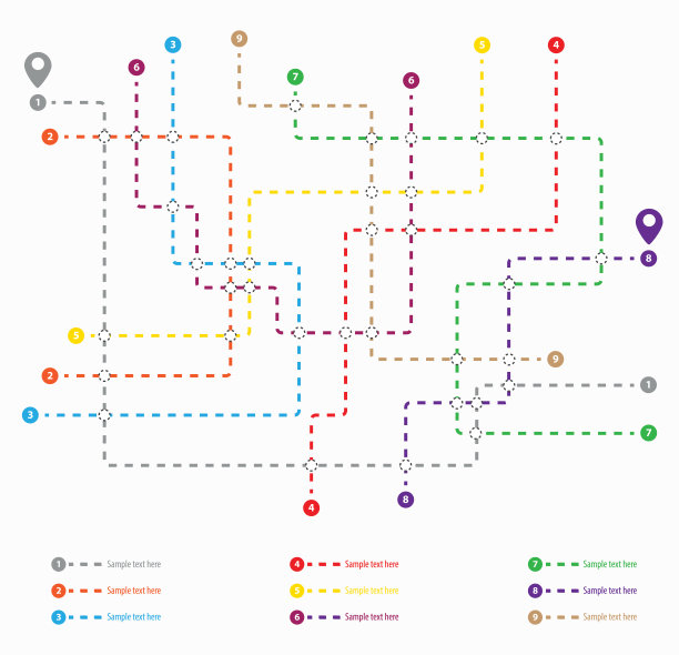 地铁地铁地图。城市交通矢量网格方案。地铁地下地图。图片下载