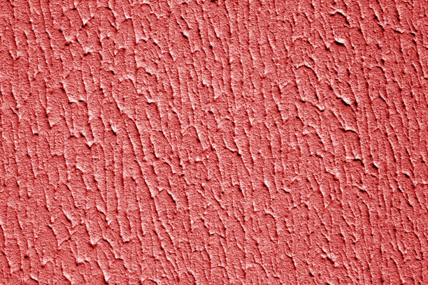 石膏墙纹理，有趣的图案在红色。图片下载