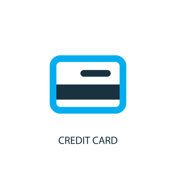 信用卡图标。Logo元素插图图片下载