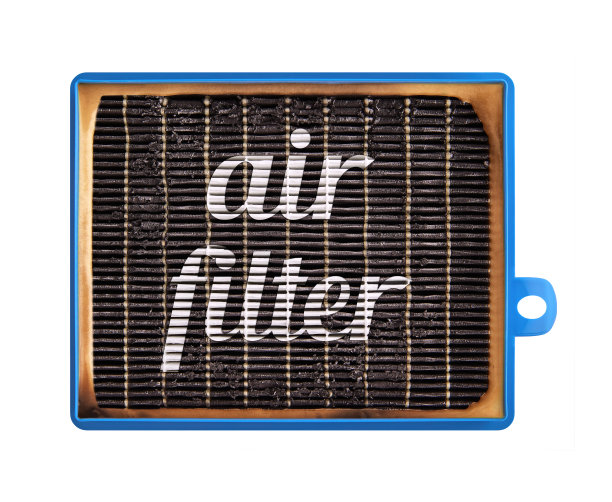 用于暖通空调系统的高效空气过滤器。新旧过滤器图片下载