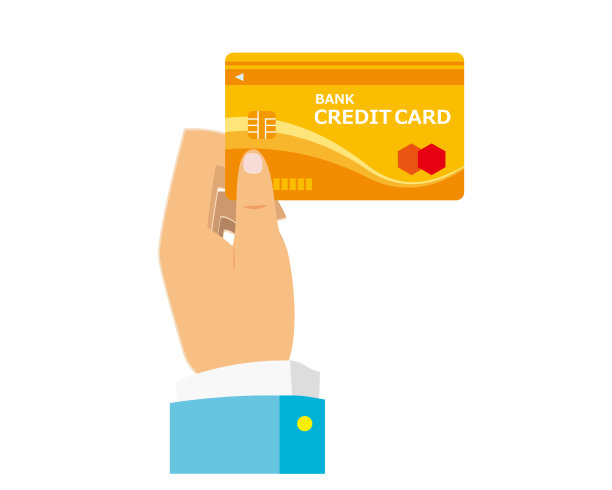 持有信用卡。信用卡插图。现金卡说明。图片下载