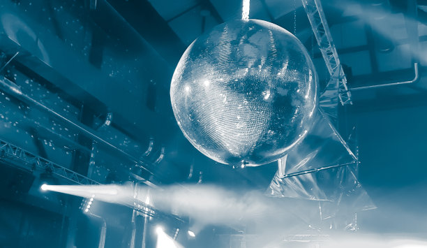 迪斯科镜子球派对灯图片下载