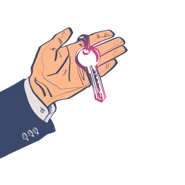 手里拿着家里的钥匙。把钥匙交给家图片下载