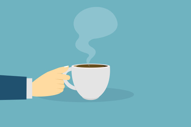 手捧着一杯热咖啡图片下载