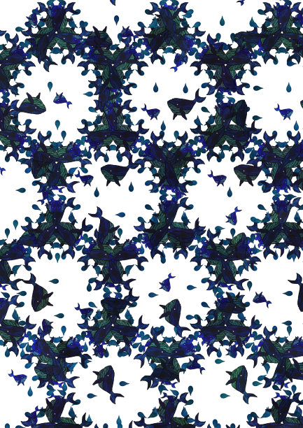 鲸鱼的模式图片下载