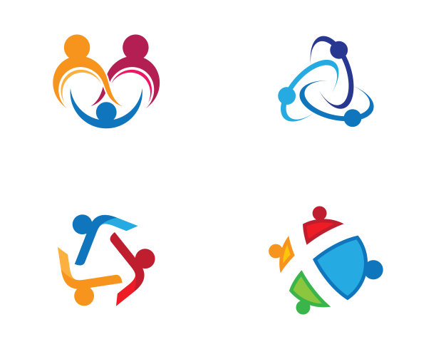 社区logo矢量图标图片下载