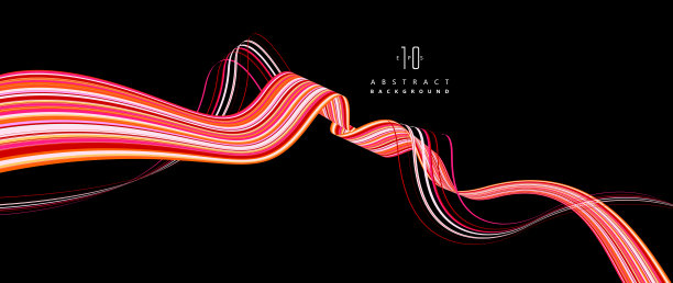 波状抽象图形，矢量背景。图片下载