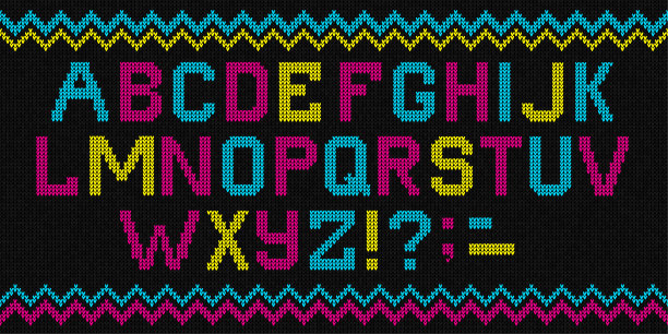 丑陋的毛衣圣诞快乐编织背景字体字母北欧装饰图片下载