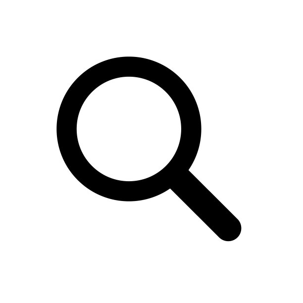 用于平面设计、Logo、网站、社交媒体、移动App、UI的放大镜或搜索矢量图标图片下载