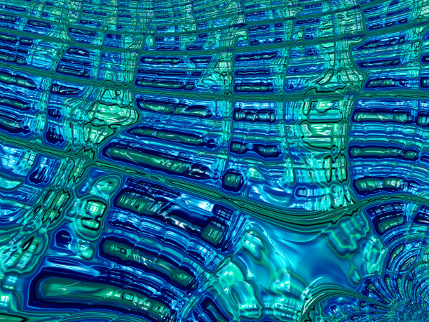 珍珠蓝色蓝绿色薄荷绿色海贝条纹拉布拉多石彩色图案宝石海贝背景特写闪亮的纹理漂亮的分形美术图片下载