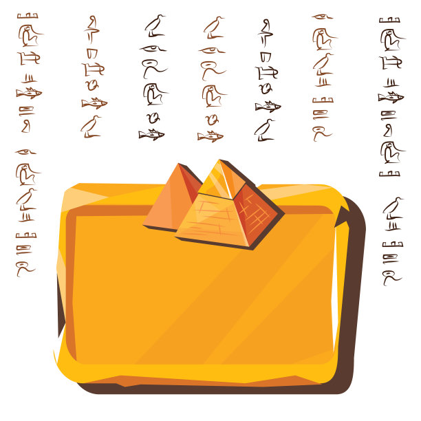 石板，泥板和埃及象形文字图片下载