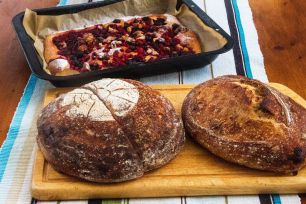 酸面包和蛋糕图片下载