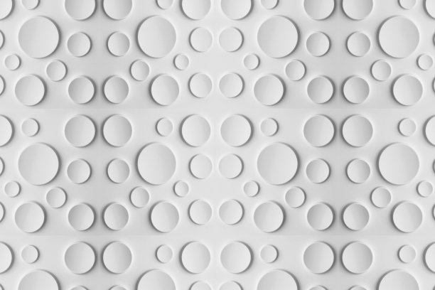 白色的圆圈和投影在白色的背景上图片下载