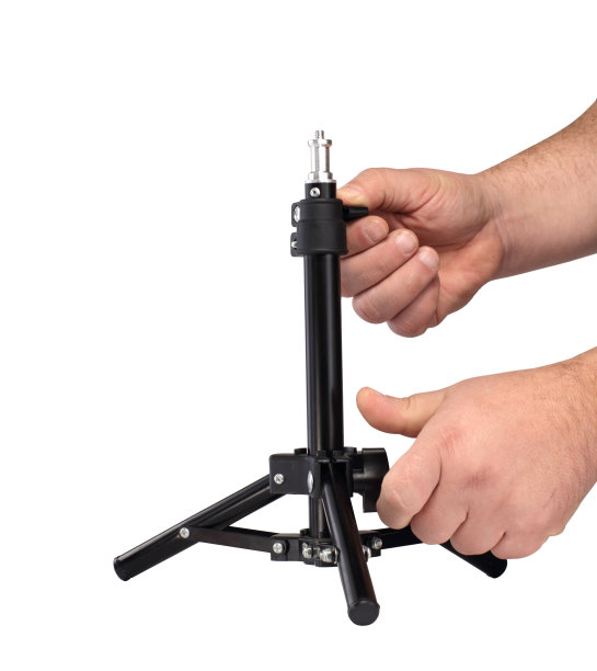 手持小三脚架，白色背景图片下载