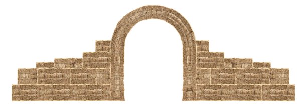 拱门稻草干，门稻草，拱门墙稻草块立方体背景，干稻草背景图片下载