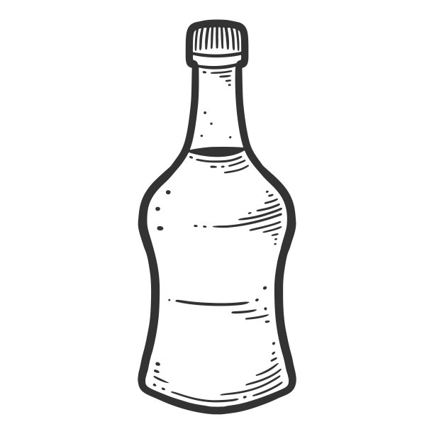 酱油瓶。矢量概念在涂鸦和素描风格。图片下载
