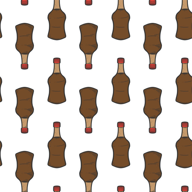 酱油瓶。矢量概念在涂鸦和素描风格。手工绘制的插图印刷在t恤，明信片。图片下载