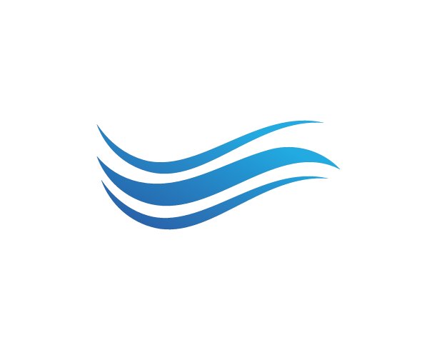水波纹符号和图标模板图片下载