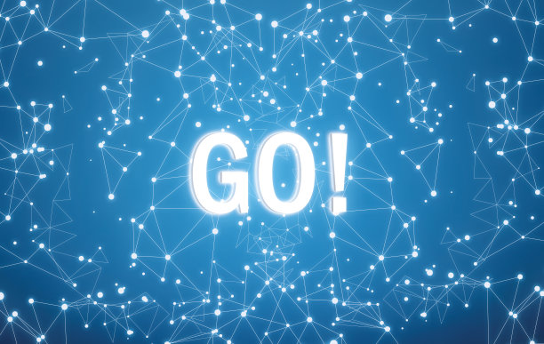 进入数字接口和蓝色网络背景图片下载