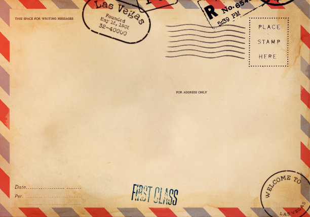 空白明信片的背面有脏斑图片下载