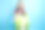 画像的白色可爱的内容宁静甜美的女孩抱着大包裹在虚线纸盒给你孤立生动的背景图片下载