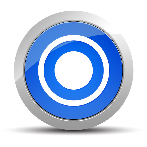 记录图标蓝色圆形按钮说明图片下载