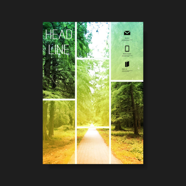 传单或封面设计-林地图片下载