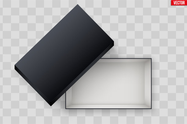 打开黑鞋盒的空白图片下载