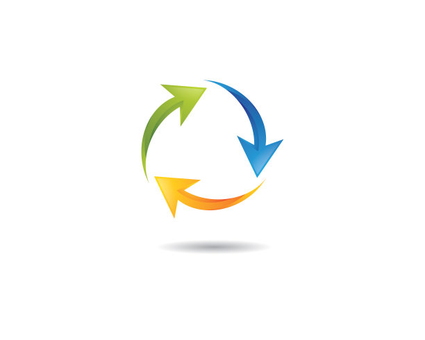 箭头Logo模板矢量图标图片下载