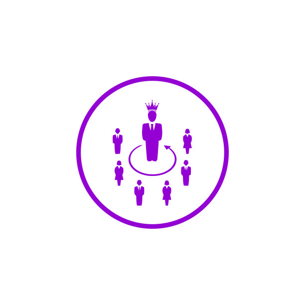 奖励、商业、绩效、成功、团队、获胜者、头戴皇冠紫色图标图片下载