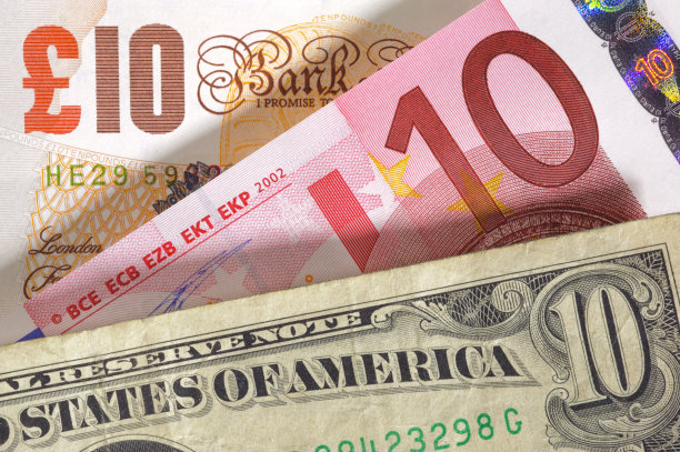 不同货币的钞票图片下载