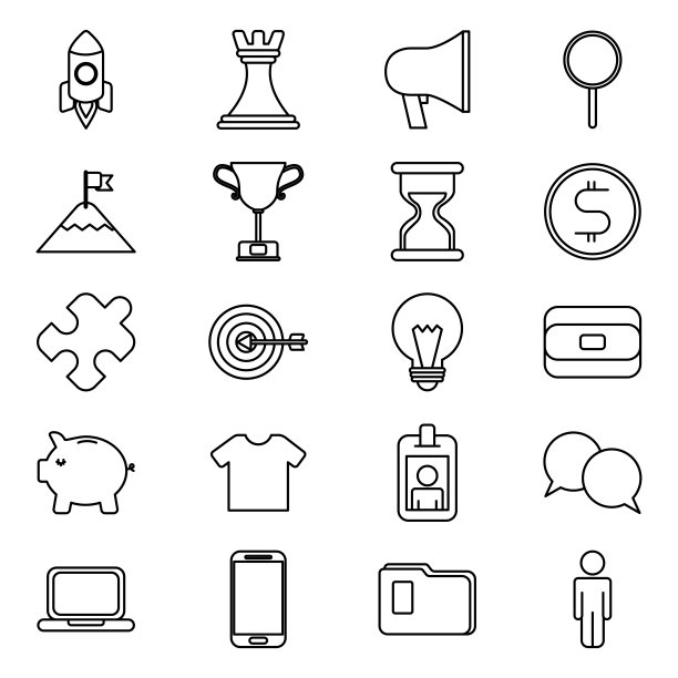 捆绑业务单色设置图标图片下载