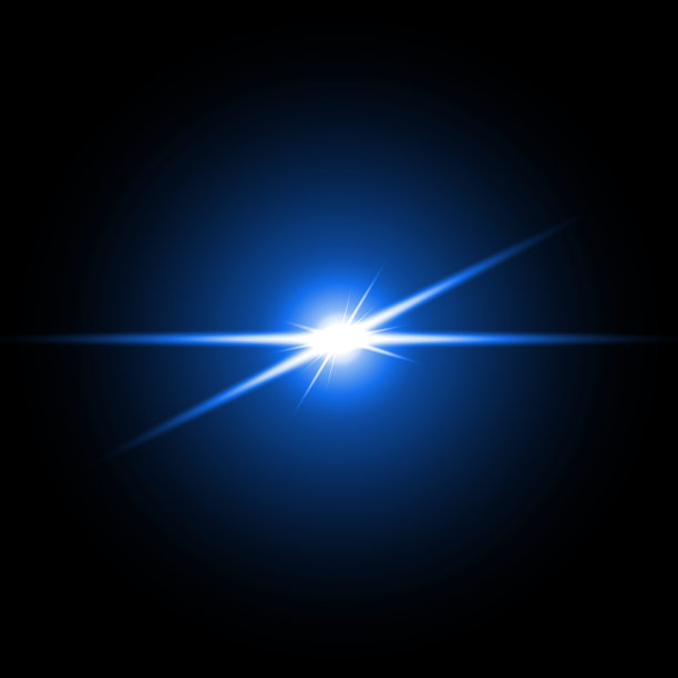 镜头光晕孤立在黑色背景上图片下载