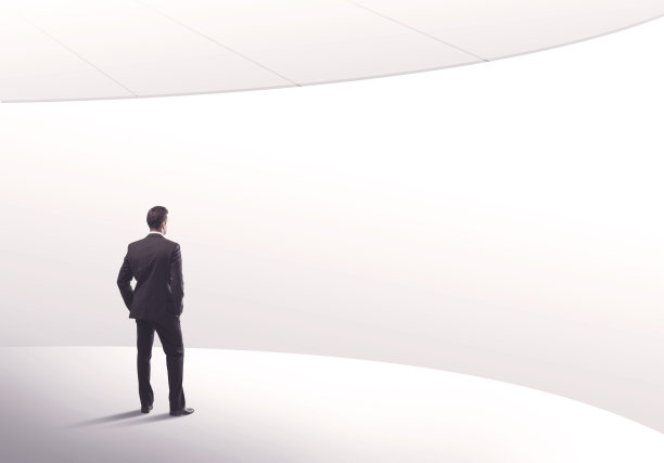 推销员站在他的背后概念图片下载