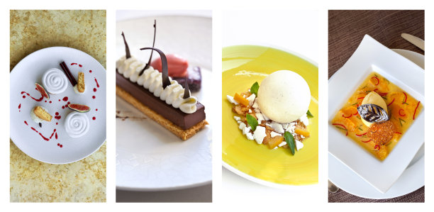 法式甜点拼贴画图片下载