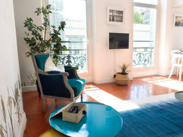 法国公寓的客厅图片下载