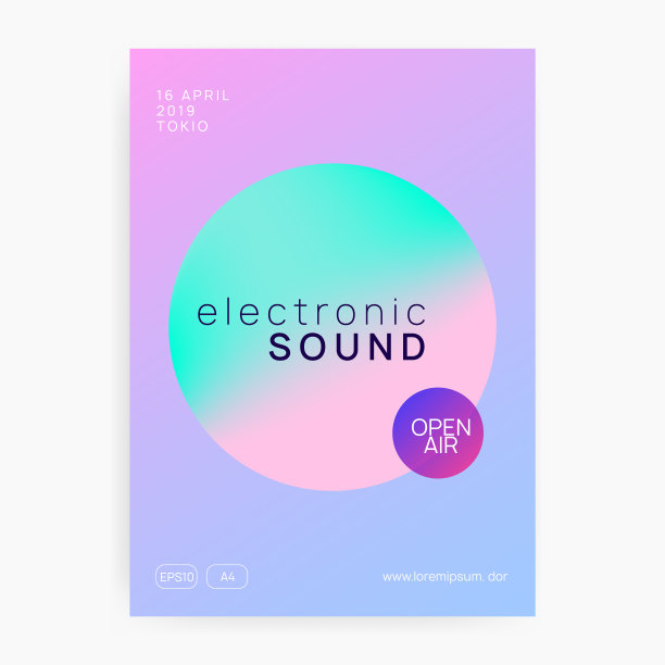 夏季音乐节海报和音乐传单。图片下载