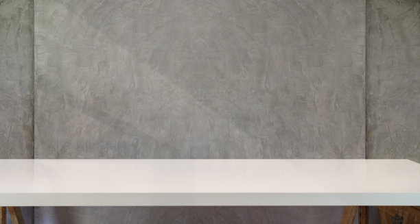 白色工作区桌子与最小的墙壁背景图片下载