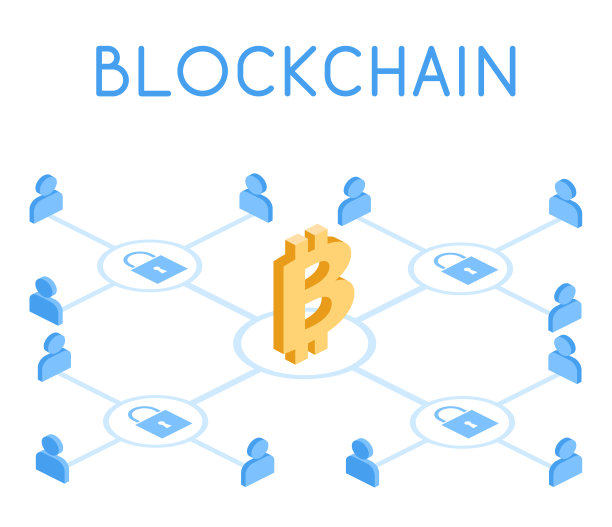 交换和加密货币销售中的等距3D矢量插图区块链概念图片下载