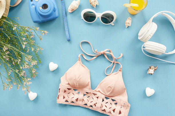 时尚的泳衣度假背景图片下载