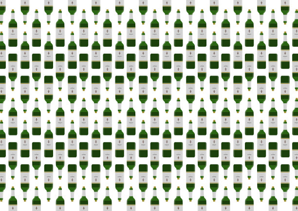 红酒酒瓶模式矢量图2图片下载