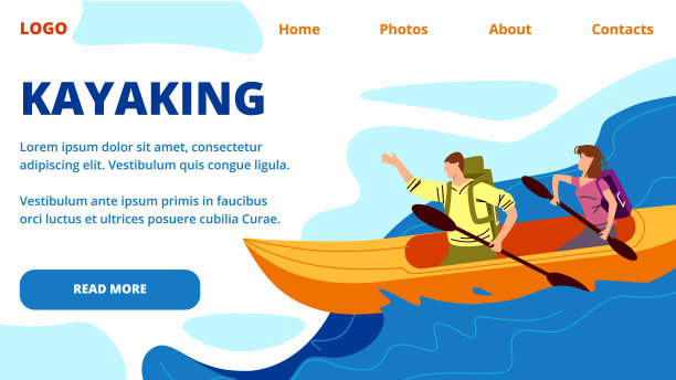 皮划艇横旗青年划皮划艇图片下载